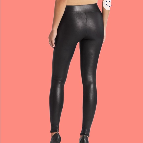 SPANX Black Faux Leather Leggings NWT 🏷️ - Picture 5 of 7
